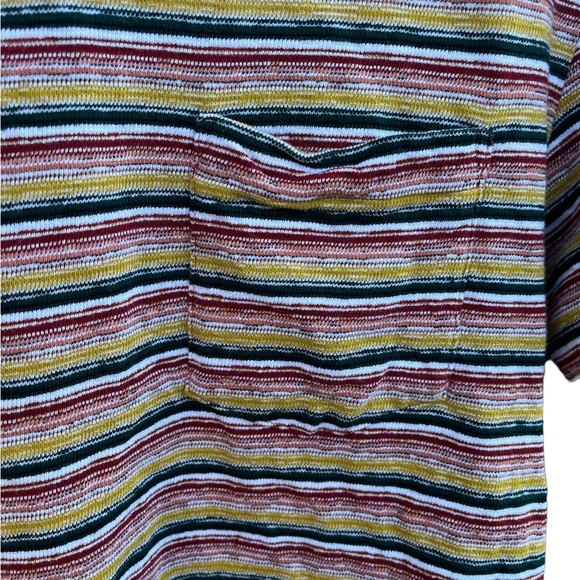 Madewell Retro vintage feel Textured Easy Crop Tee‎ in Stripe size small - Picture 15 of 16